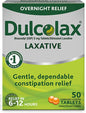 Dulcolax Stimulant Laxative Tablets (100 Count) Gentle Overnight Constipation Relief, Bisacodyl 5mg