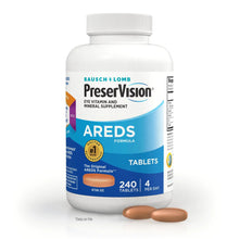 PreserVision AREDS Eye Vitamin & Mineral Supplement, Tablets, 240 Count (Pack of 1) , Packaging may vary PreserVision