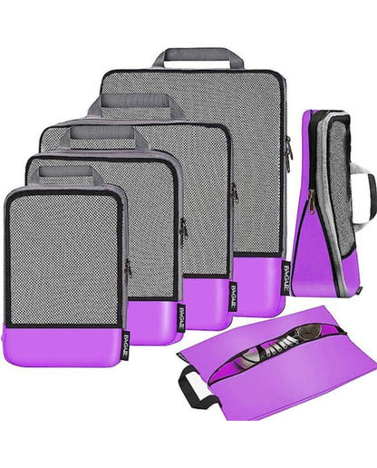 BAGAIL 4 Set/5 Set/6 Set Compression Packing Cubes Travel Accessories Expandable Packing Organizers