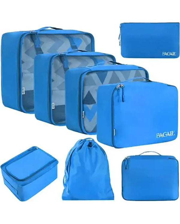 BAGAIL 8 Set Packing Cubes Luggage Packing Organizers for Travel Accessories BAGAIL