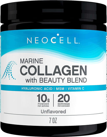 NeoCell Marine Collagen with Beauty Blend; Unflavored Powder 7 oz