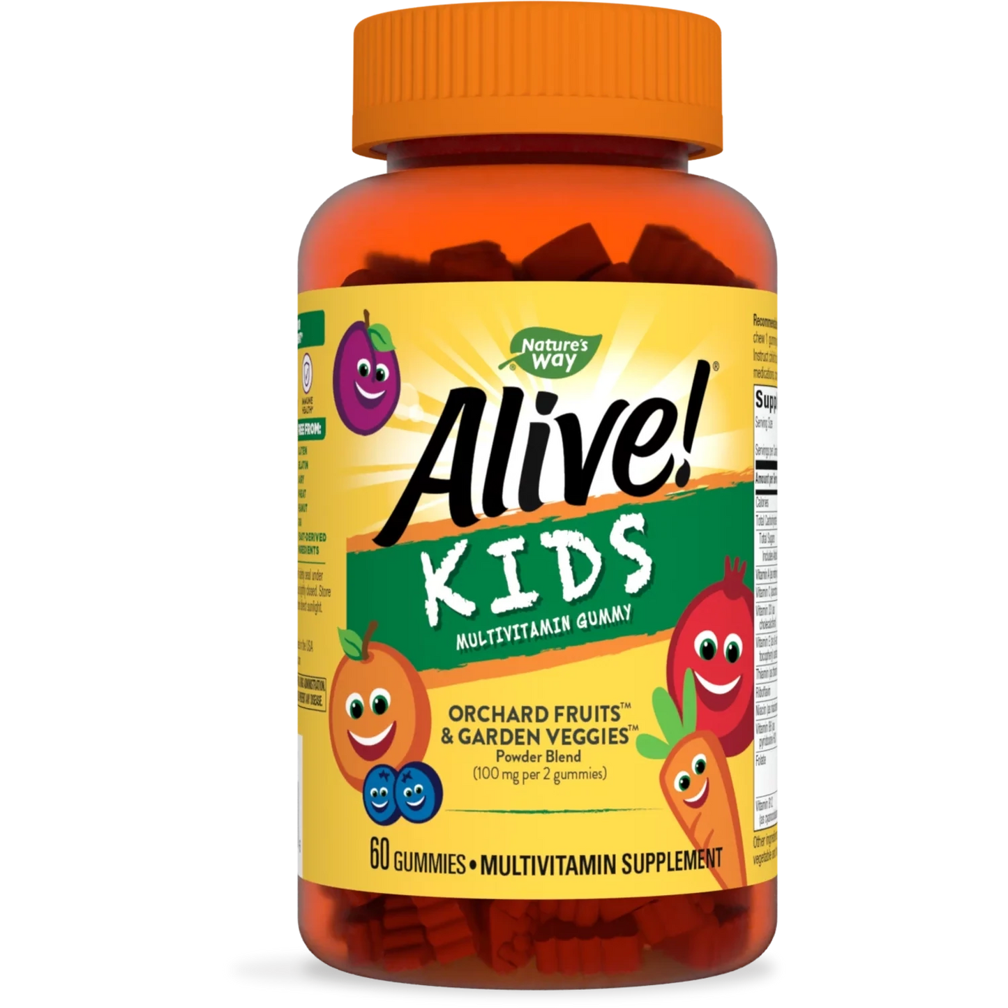 Nature's Way Alive! Kid's Daily Multivitamin Gummies, Supports Growth and Development*, Fruit Flavored, 60 Count