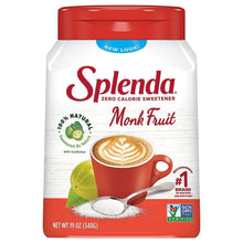 SPLENDA Monk Fruit Zero Calorie Plant Based Granulated Sweetener Jar, 19 oz Vitamins Depots