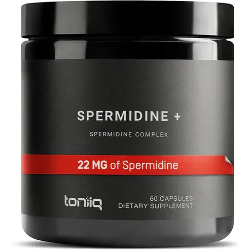 22mg Ultra Concentrated Spermidine Supplement - 3rd Party Tested Spermidine Supplements for Men and Women - Rice Germ Extract and Trihydrochloride Complex Blend - 60 Vegetarian Capsules - 30 Servings