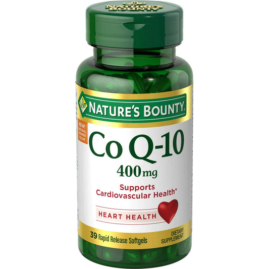 Nature's Bounty CoQ10, Dietary Supplement, Supports Heart Health, 400mg, 39 Softgels