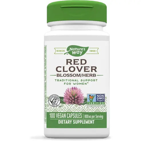 Nature's Way Red Clover Blossom / Herb, 800 mg per serving, 100 Capsules