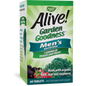 Nature's Way Alive! Garden Goodness Men's Multivitamin, Veggies & Fruits**, 60 Tablets