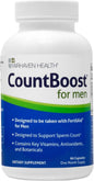 Fairhaven Health CountBoost for Men Optimal Count and Volume Support Male Fertility Supplement | Pre-Conception Nutrition for Him | with Ashwagandha, Vitamin C, and CoQ10 | 60 Capsules