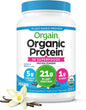 Orgain Organic Vegan Protein Powder + 50 Superfoods, Vanilla Bean - 21g Plant Based Protein, Gluten Free, Dairy Free, Lactose Free, Soy Free, No Sugar Added, Kosher, With B Vitamins - 2.02lb