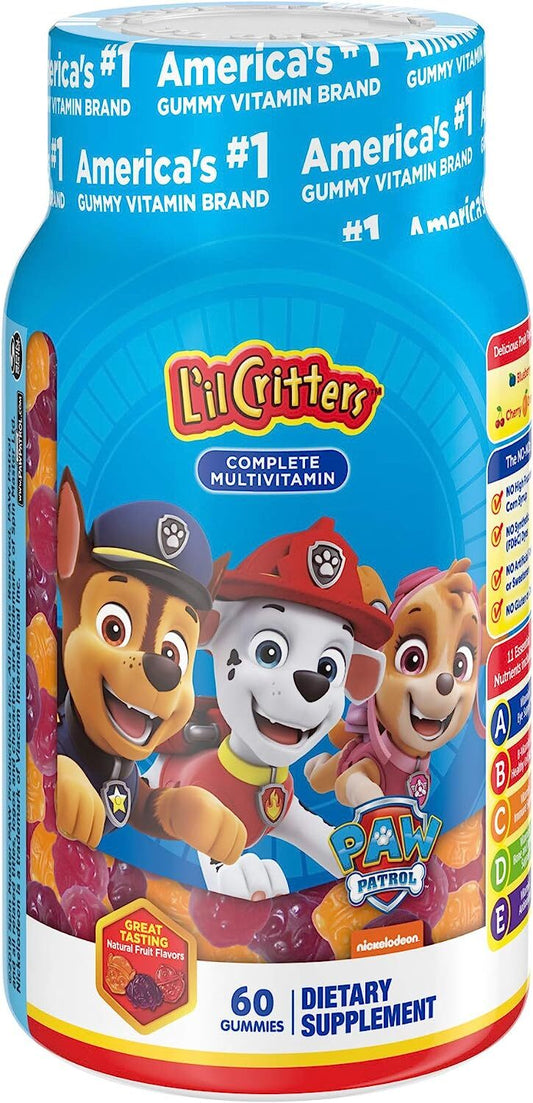 L'il Critters Paw Patrol Complete Multivitamin Gummies, 60ct