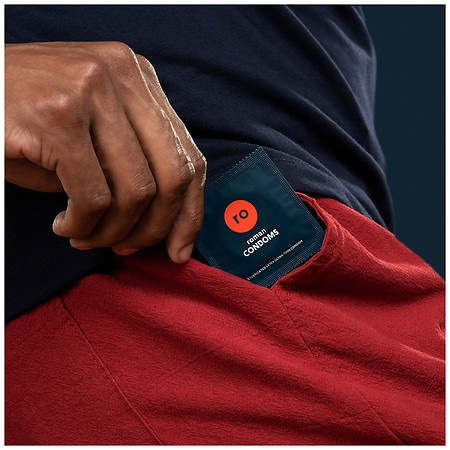 Roman Condoms | Ultra-Thin, Lubricated Condoms Made with 100% Natural Rubber Latex, FDA-Cleared, Electronically Tested for Safety and Reliability