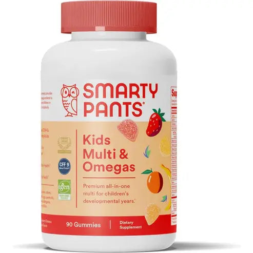 SmartyPants Kids Formula Daily Gummy Vitamins: Gluten Free, Multivitamin & Omega 3 Fish Oil (Dha/Epa), Methyl B12, Vitamin D3, Vitamin B6, 90 Count