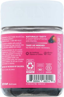 OLLY Immunity Gummy, Immune Support, Elderberry, Zinc, Vitamin C, Supplement, Berry Flavor, 15 Day Supply - 45 Count OLLY