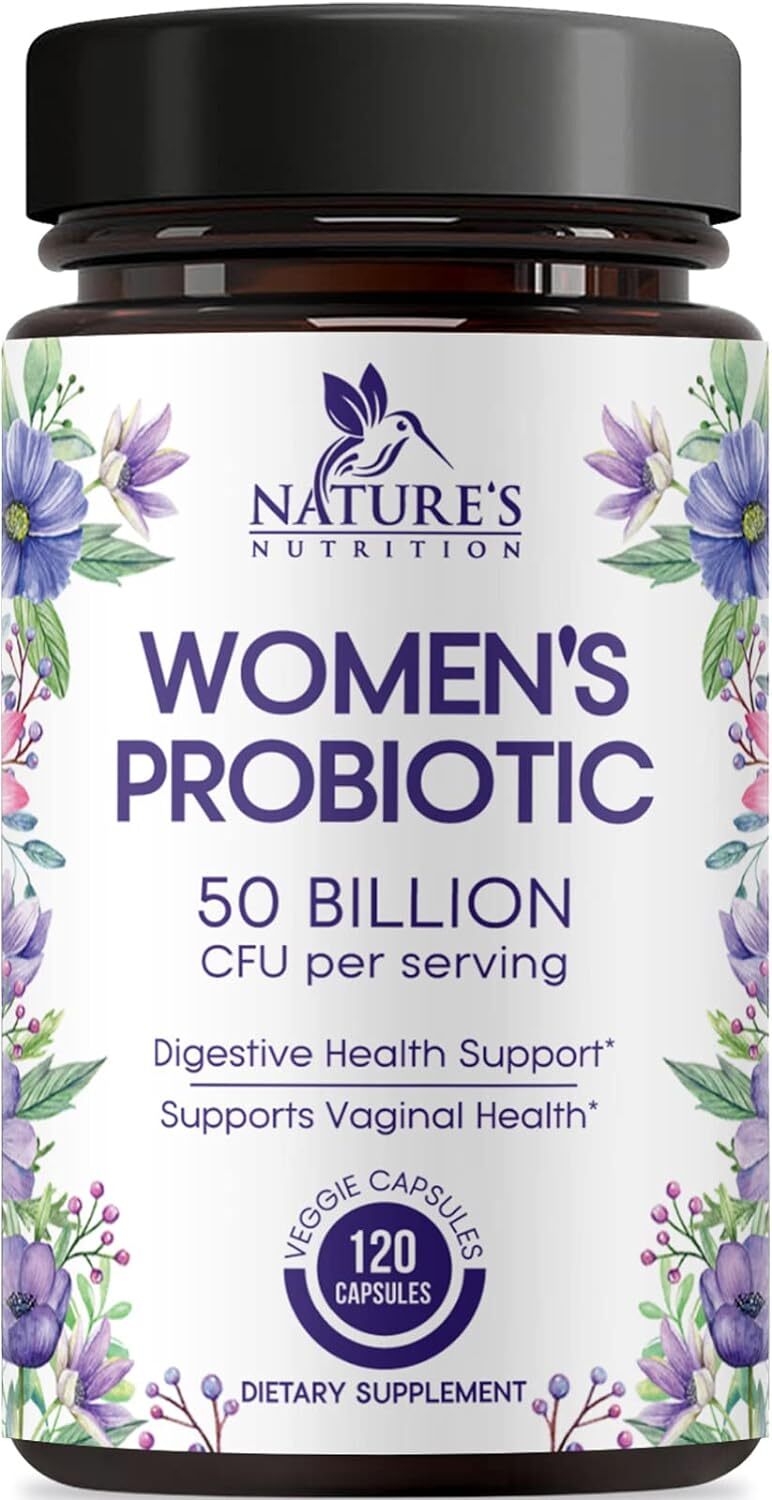 Nature's Nutrition Women's Probiotics 50 Billion CFU, Delayed Release  - 120 Capsules