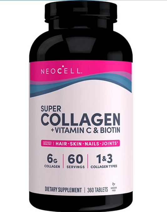 Neocell Super Collagen with Vitamin C, 1 & 3 for Hair, Skin, Nails and Joints 360 count