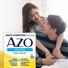 AZO Yeast Plus Dual Relief Tablets- Relieves Itching & Burning, 60 Count AZO