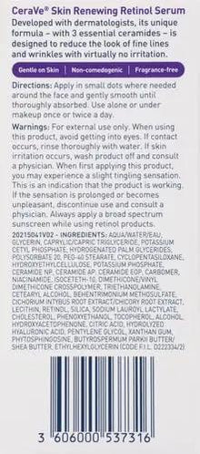 CeraVe Acne Skin Renewing Retinol Face Serum, 1 fl oz Vitamins Depots
