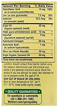 Spring Valley Hair, Skin & Nails Dietary Supplement Softgels, 5,000 Mcg, 120 Count