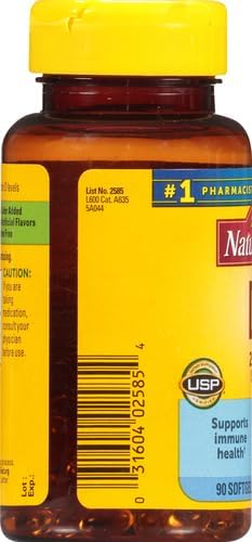 Nature Made Vitamin D3 2000 IU (50 mcg), 90 Softgels