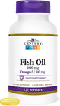 21st Century Fish Oil 1000 mg Softgels, 120 Count