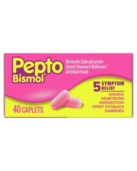 Pepto Bismol Chewables, Upset Stomach Relief, Bismuth Subsalicylate, Multi-Symptom Relief of Gas, 40 Chewable Tablets