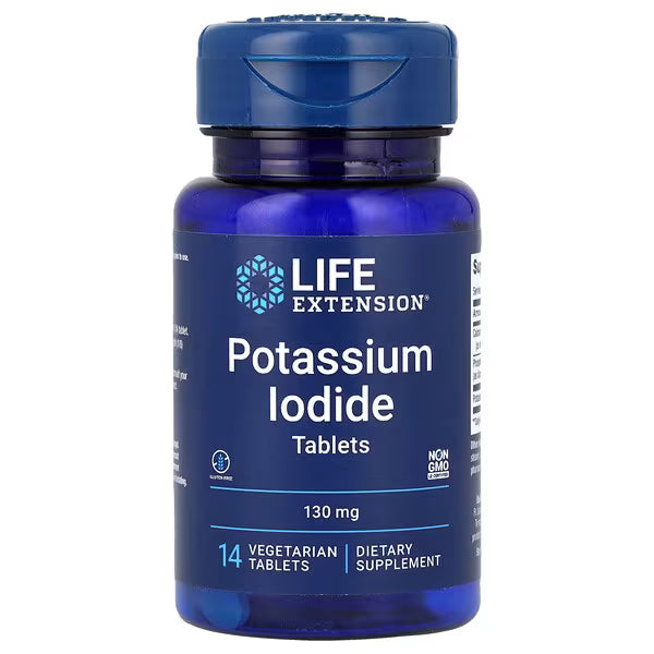 Life Extension Potassium Iodide 130mg 14 Tablets Life Extension
