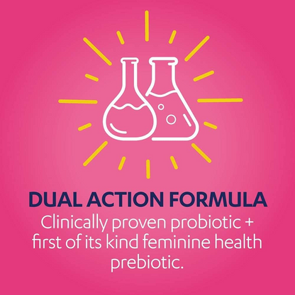 AZO Dual Protection, Urinary + Vaginal Support, Prebiotics and Probiotics for Women*, Starts Working Within 24 Hours, Non-GMO, 30 Count