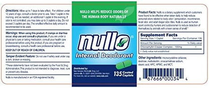Nullo, Internal Deodorant, Chlorophyllin Copper Complex 100 mg, 60 count