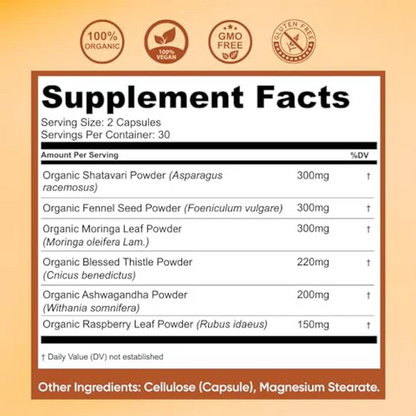 Freshly Moms Lactation and Postpartum Support 60ct