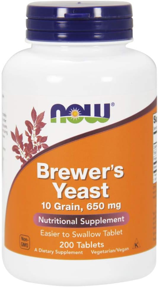 NOW Foods Brewer's Yeast 650 mg 200 Tablets now