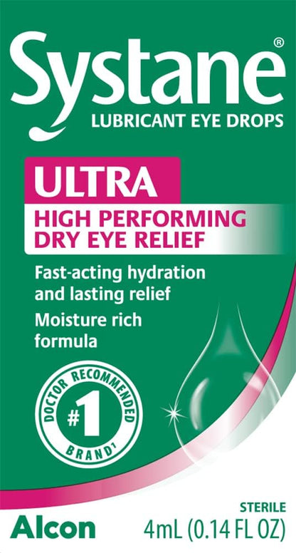 Systane Ultra Lubricant Eye Drops,0.14 Fl Oz
