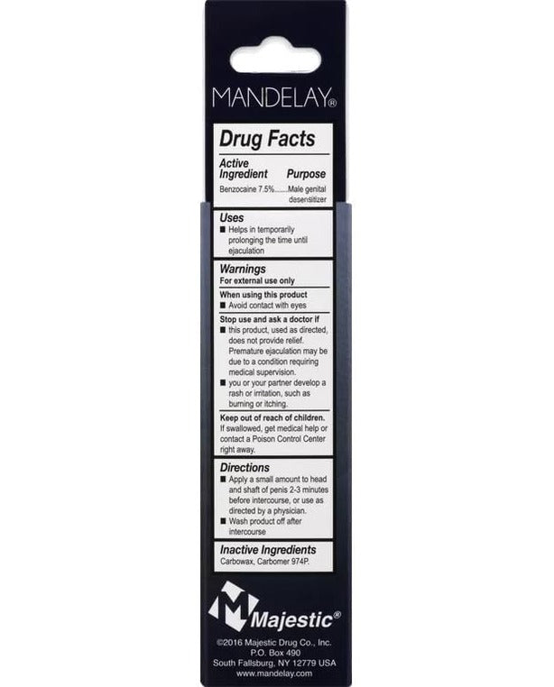 Mandelay Male Genital Desensitizer 1 oz