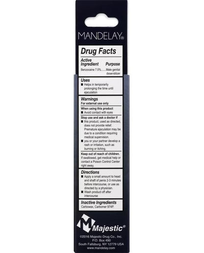 Mandelay Male Genital Desensitizer 1 oz