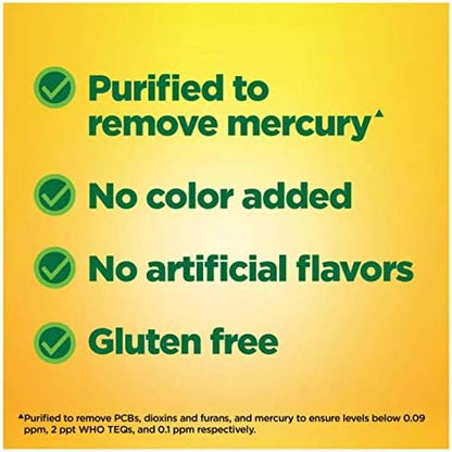 Nature Made Burp Less Omega 3 Fish Oil 1200 mg Softgels, 125 Count