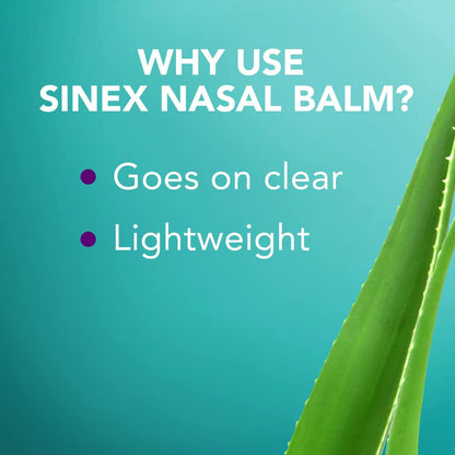 Vicks Sinex, Daily Moisturizing Nasal Balm, with Vitamin E, Hint of Aloe, Soothes and Hydrates Dry Skin Around The Nose, 0.5 FL OZ (Pack of 2)
