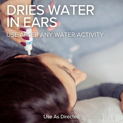 Nasova Swimmer's Ear Drying Drops for Adults & Kids, Twin Pack 2X 0.5 fl oz Bottles (15 ml Each) Clear Trapped Water After Any Water Activity.