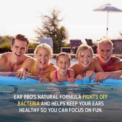 Ear Pro All Natural Swimmer Ear Spray for Kids and Adults - Safe and Easy to Use Ear Protection Spray Helps Prevent Trapped Water, Water Related Ear Problems, and Protect Hearing. 1 Pack - 200 Uses