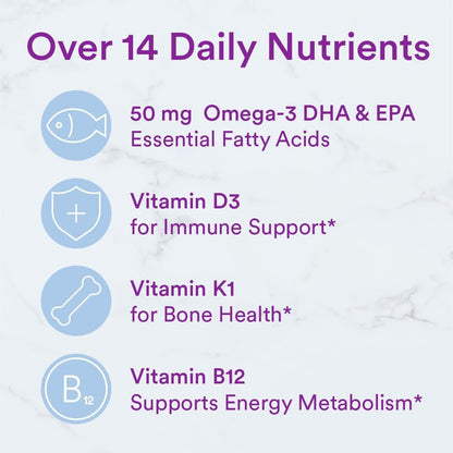 SmartyPants Toddler Formula Daily Gummy Multivitamin: Vitamin C, D3, & Zinc for Immunity, Gluten Free, Omega 3 Fish Oil (DHA/EPA) , Vitamin B6, B12, 90 softgels