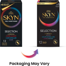 SKYN Selection Non-Latex Condoms - 12 Count; SKYN Original, Excitation, Elite & Elite Extra Lube LifeStyles