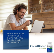 Fairhaven Health CountBoost for Men Optimal Count and Volume Male Fertility Supplement - Pre-Conception Nutrition for Him - 60 Capsules Fairhaven Health