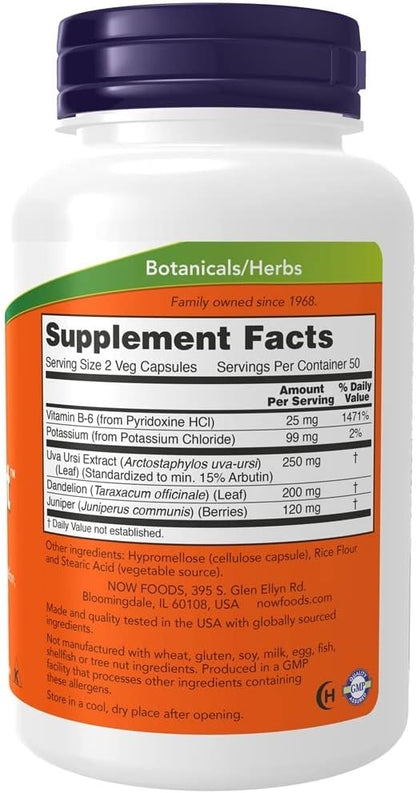 NOW Foods, Water Out, Fluid Balance, 100 Veg Capsules