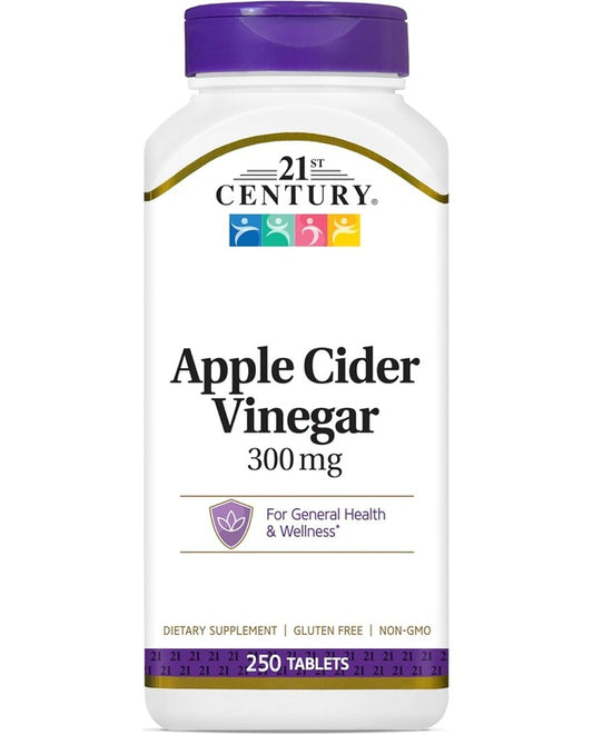 21st Century Apple Cider Vinegar 300mg Tablets, 250 Count