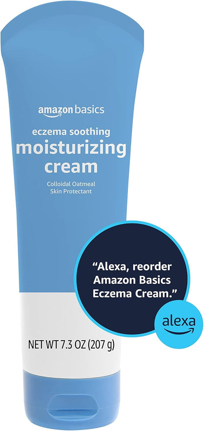 Amazon Basics Eczema Soothing Moisturizing Cream with Colloidal Oatmeal, 7.3 Ounces, 1-Pack (Previously Solimo)