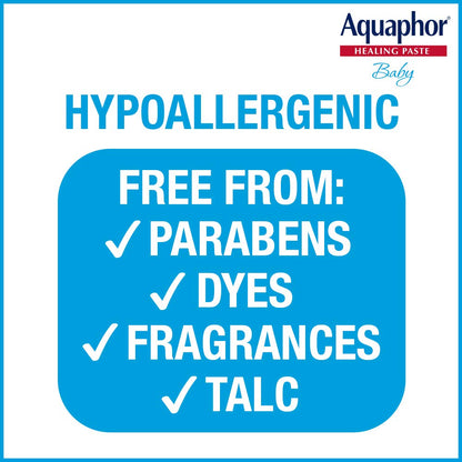 Aquaphor Baby Diaper Rash Paste, Maximum Strength 40% Zinc Oxide, Diaper Rash Cream, Diaper Rash Ointment, 3.5 oz