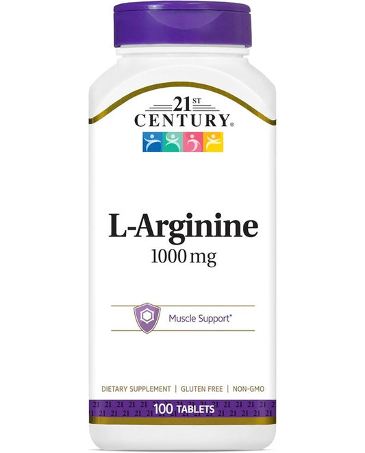 21st Century L-Arginine 1000mg, Maximum Strength 100