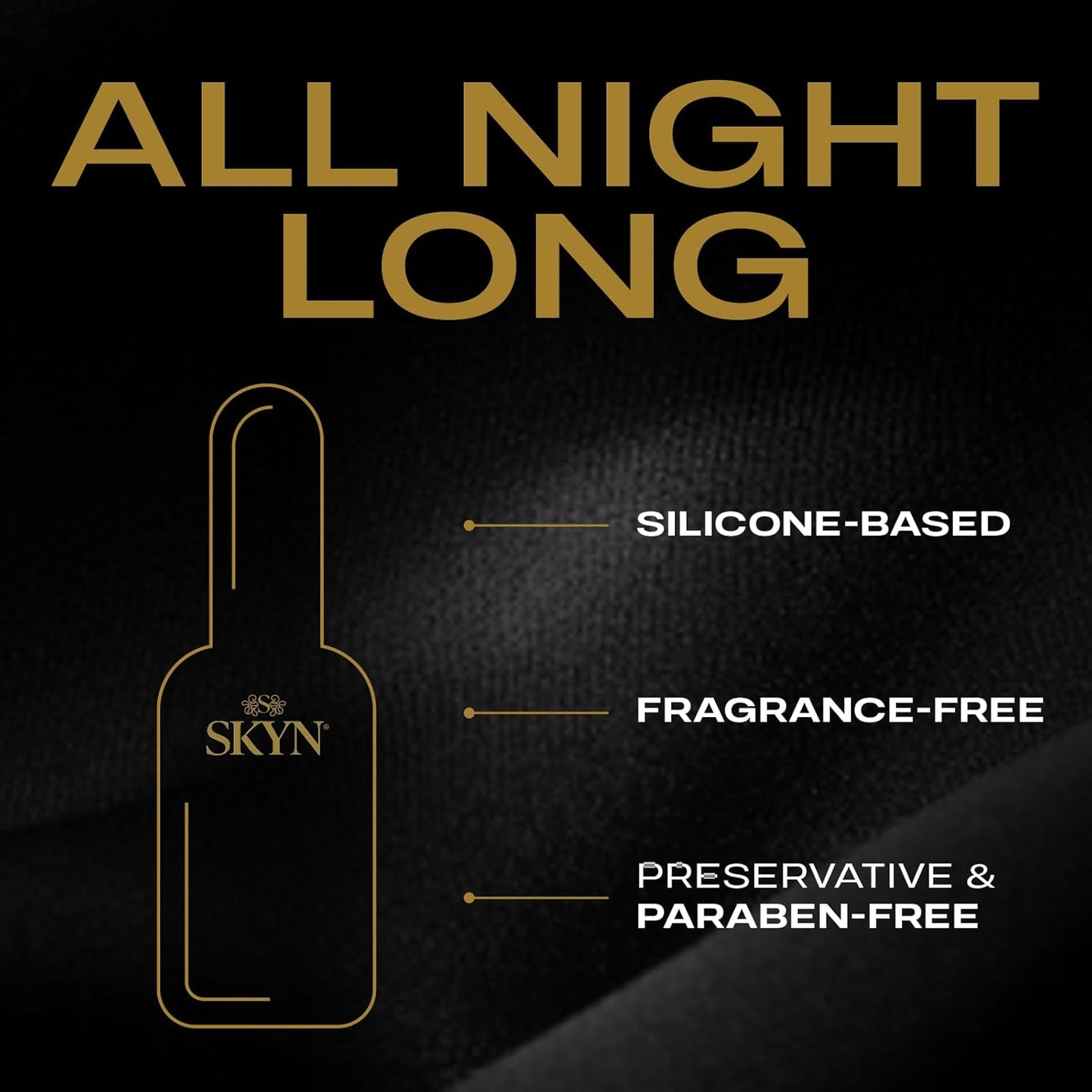 SKYN All Night Long Silicone-Based, Long Lasting Lube 2.7 oz