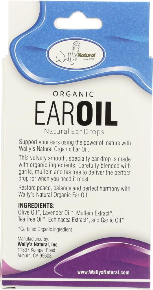 Wally's Natural Products Organic Ear Oil, 1 Fl Oz (Pack of 1)