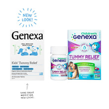 Genexa Kids' Tummy Relief - 30 Antacid Chews - Calcium Carbonate Acid Reducer - Certified Vegan, Gluten Free & Non-GMO Genexa