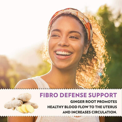 Crystal Star Fibro Defense, 150 Capsules - Breast & Uterine Health Between Periods - Natural Herbal Supplement Caps for Women - Vegetarian, Non GMO