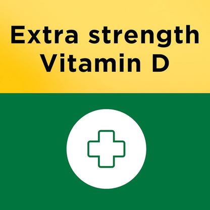 Nature Made Extra Strength Vitamin D3 5000 IU (125 mcg), 180 Softgels, 180 Day Supply